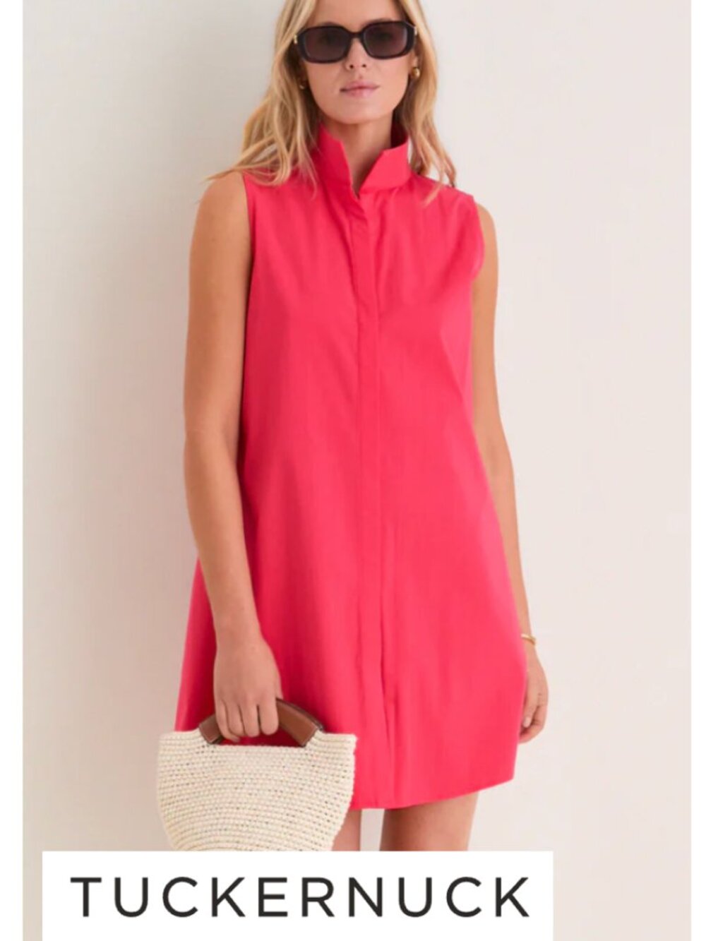 Poppy Red Sleevless Charlie Dress